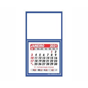 Calendário Imã de Geladeira Personalizado