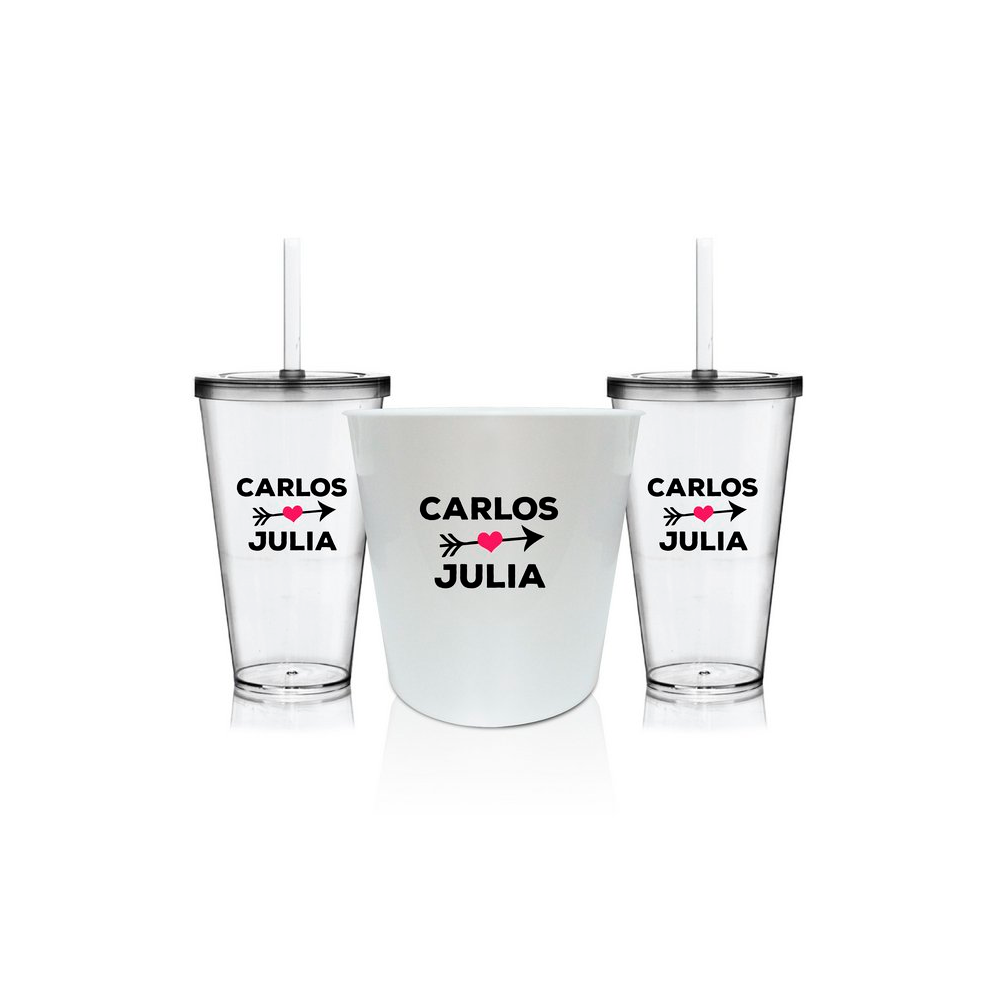 Balde de Gelo Personalizado Namorados