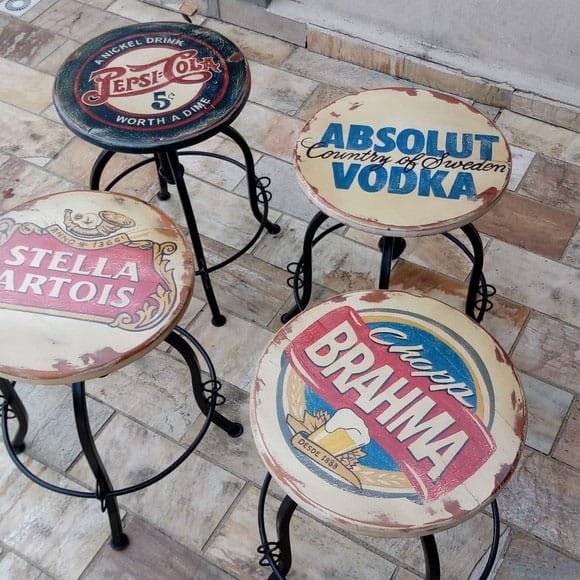 Banquetas Personalizadas em Ferro Artesanal