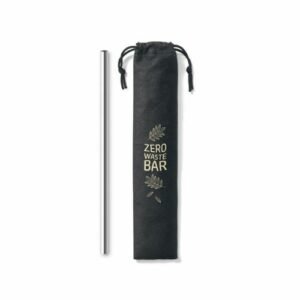 Canudo de metal grosso personalizado