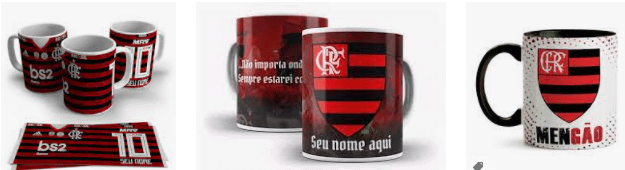 Caneca Personalizada do Flamengo com Foto