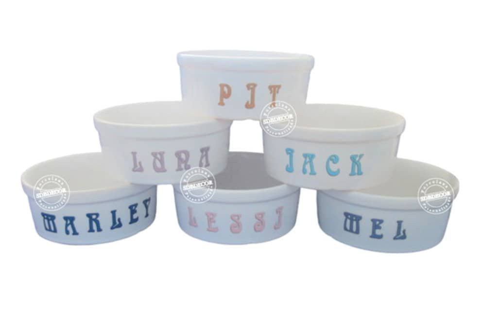 Comedouro Pet de Ceramica Personalizado com Nome 500 ml