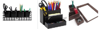 Conjunto com 4 peças para escritório