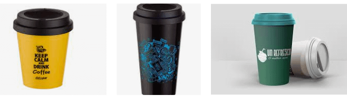 Copos de café personalizados para brindes