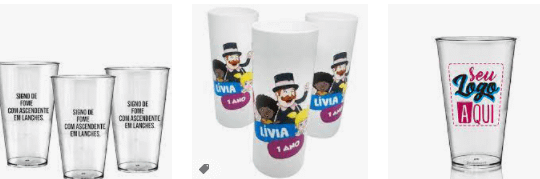 Copos para drinks personalizados