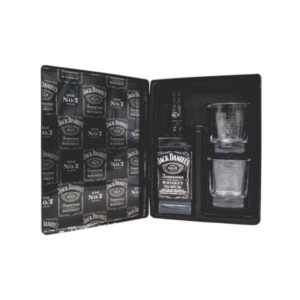 Estojo em Mdf 2 copos Whisky Jack Daniels