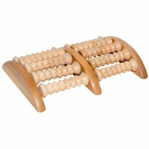 Massageador de madeira para os pés