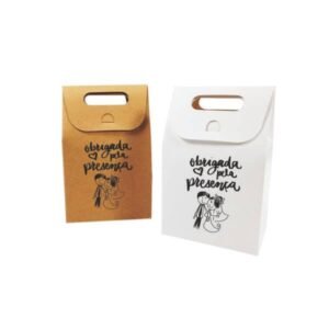 Mini Sacola e Caixinha Kraft para pendrive