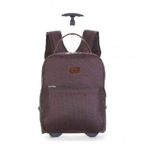 Mochila de Couro com Plaquinha Personalizada
