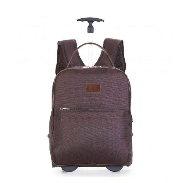 Mochila de Couro com Plaquinha Personalizada