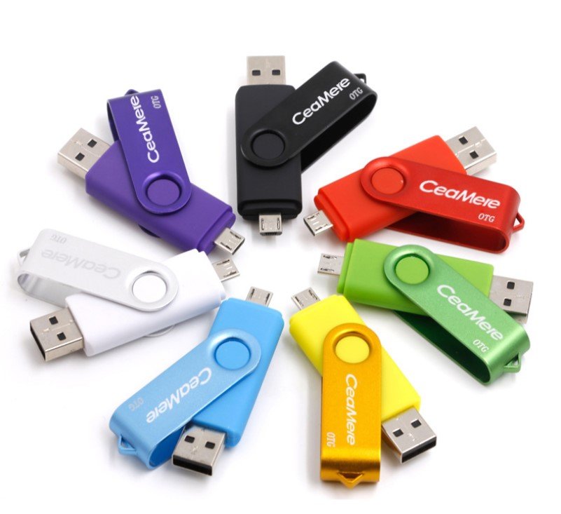 Pendrives coloridos para brindes