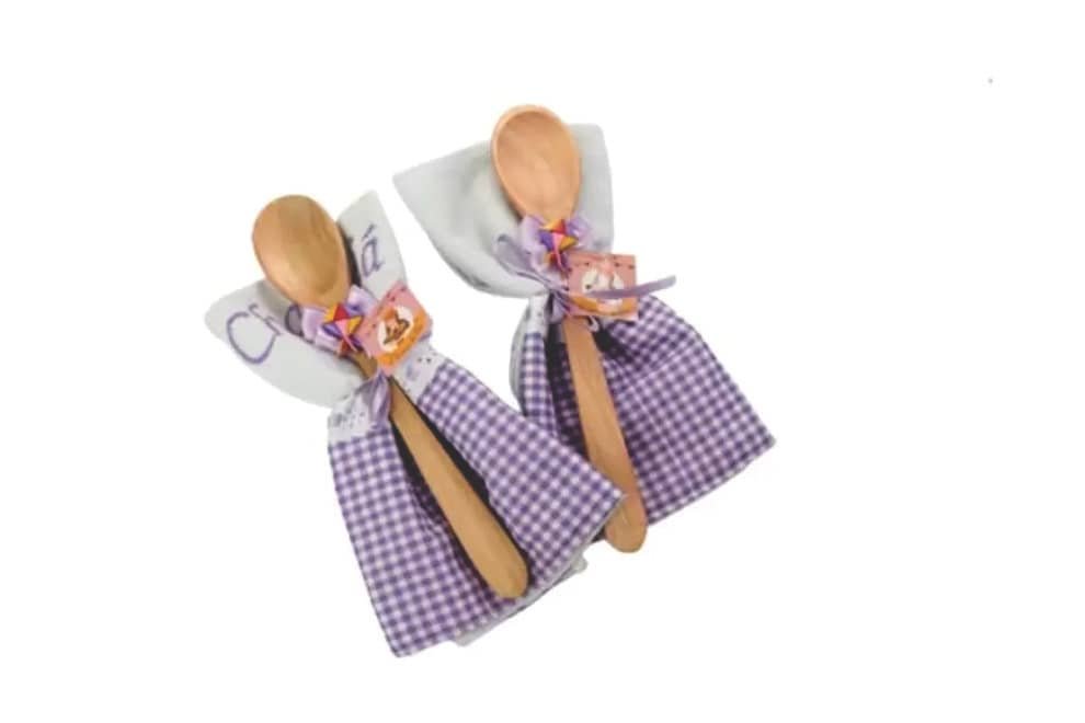 Pano de Prato com Colher de Pau Personalizada