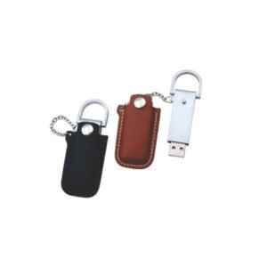 Pen Drive com Gravação e Capa de Couro Personalizado