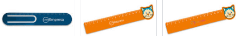 Régua pvc personalizada