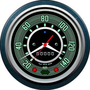 Relógio De Parede Personalizado Velocímetro Fusca Volks 24cm