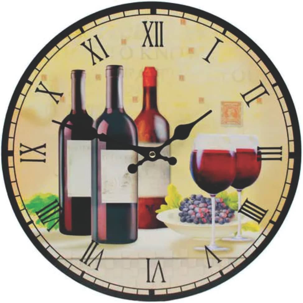 Relógio de Parede Vinho