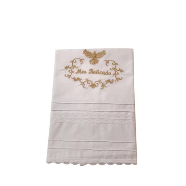 Toalha de batizado personalizada