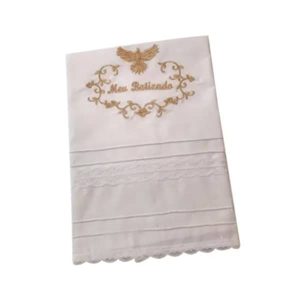 Toalha de batizado personalizada