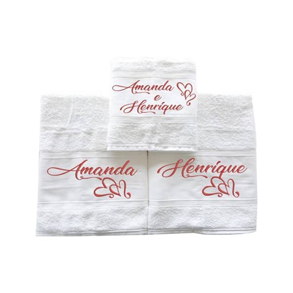 Toalhas de Banho Personalizadas para Casal