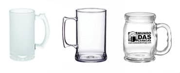 Caneca de vidro para sublimação