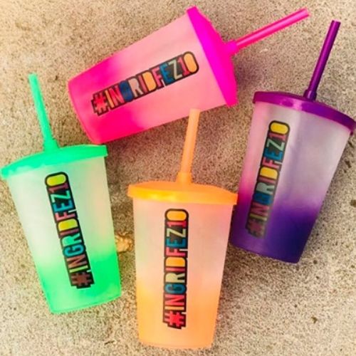 Copos jateados personalizados