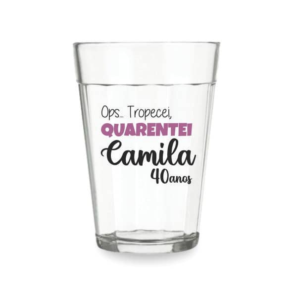 Copos de Vidro Personalizados Aniversário