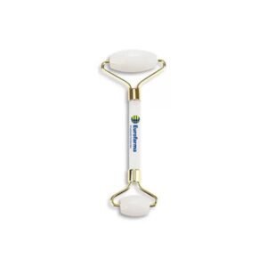 Massageador Facial Pedra Quartzo Anti Stress e Anti Rugas Branco