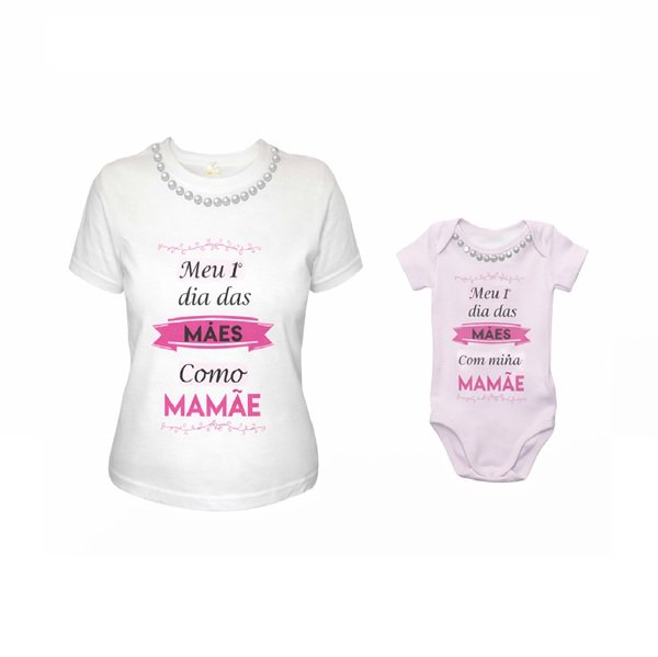 Blusa Personalizada Meu Primeiro Dia das Mães