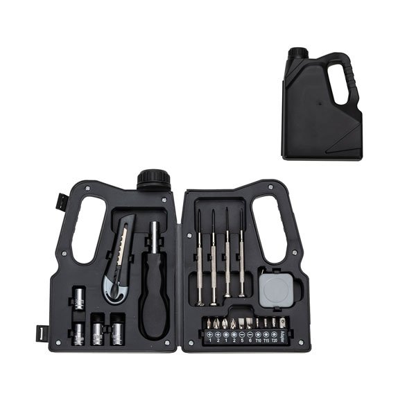 Kit Ferramentas 21 Peças Formato Galão de Óleo