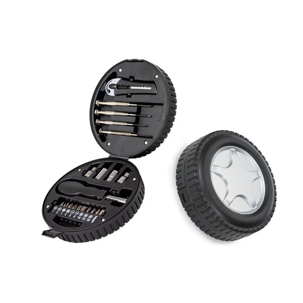 Kit Ferramentas 20 Peças Formato Pneu